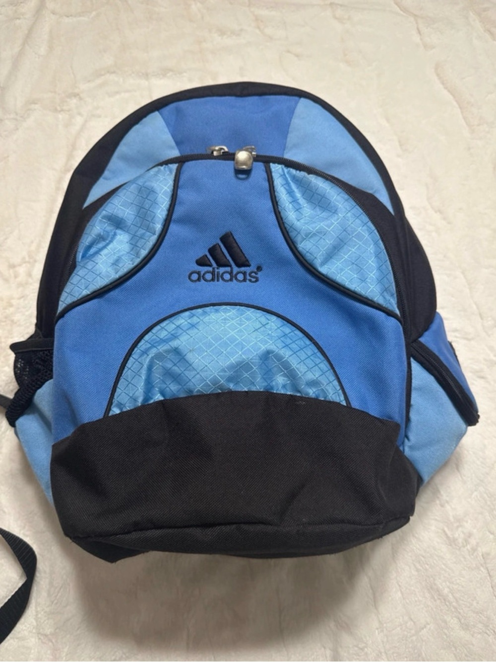 Adidas multi-compartment school sports travel backpack in blue and black